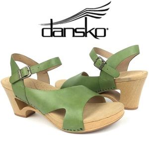 Dansko TASHA open toe THEA green size 41 , leather